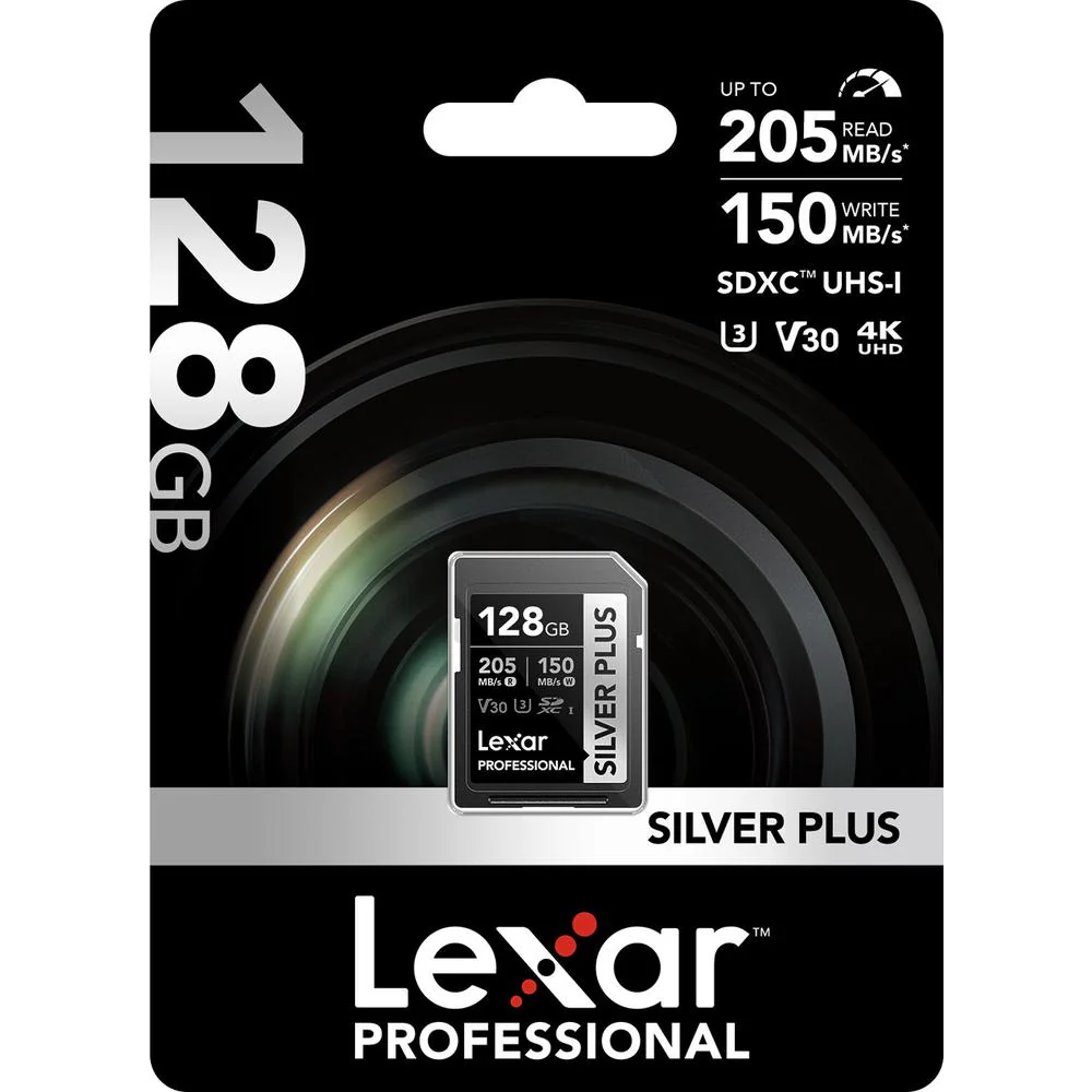 Lexar 128GB Silver Plus UHS-I SD Card - Image 6