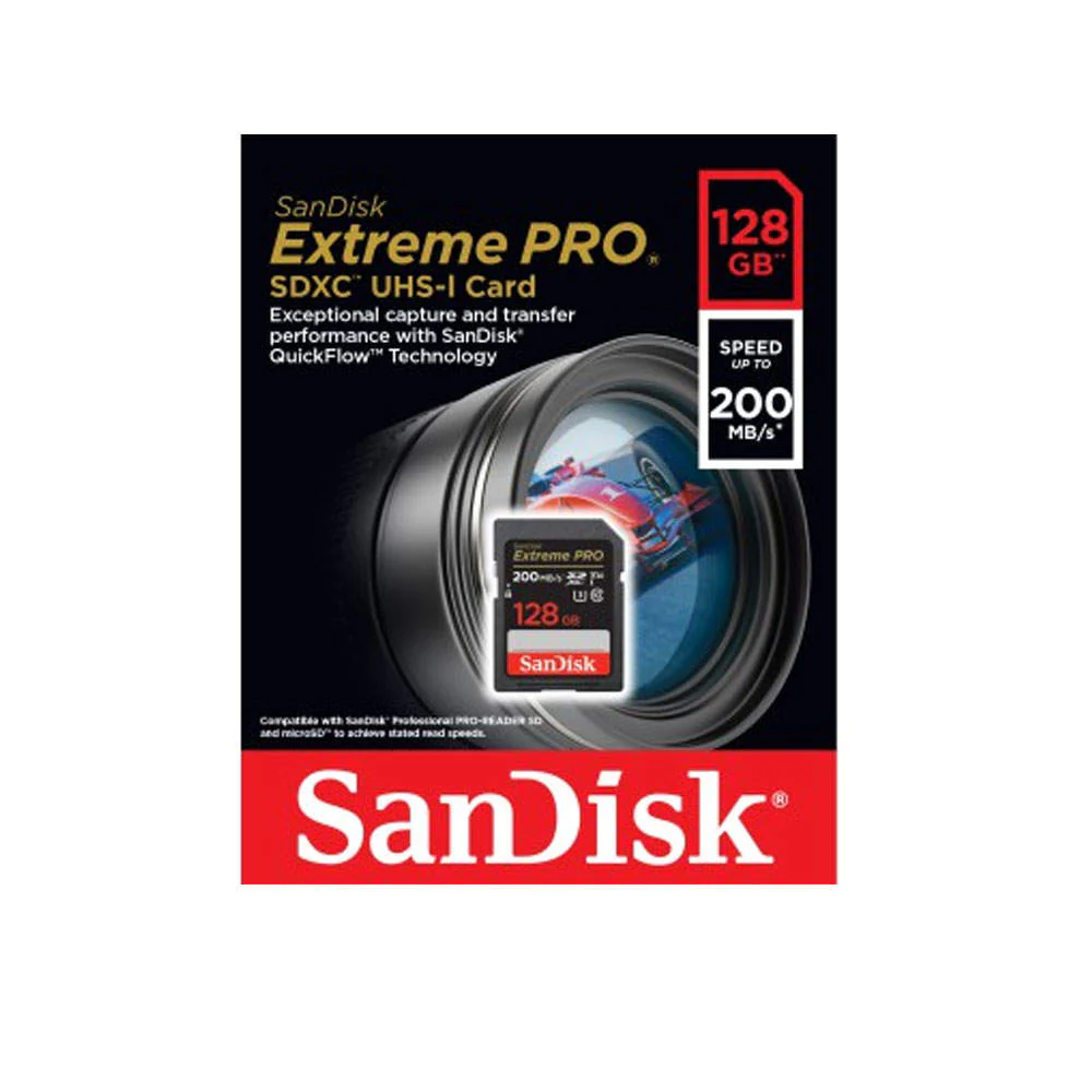 SanDisk SDXC Extreme Pro 128GB | 200MBs | UHS-I Class 10 Memory Card - Image 3